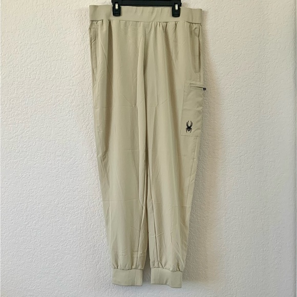 Spyder mens active jogger lightweights pants tan medium - Picture 1 of 11
